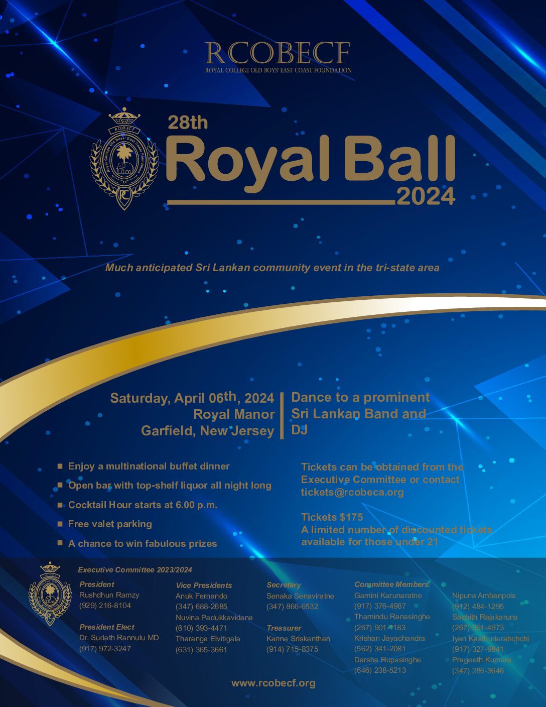 28TH ROYAL CHARITY BALL 2024 RCOBECF